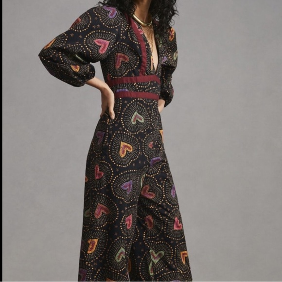 - Anthropologie NWT cotton Jumpsuit - Picture 4 of 10